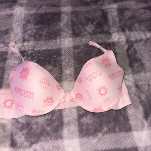 Roxy Light Pink Bra with Patterns